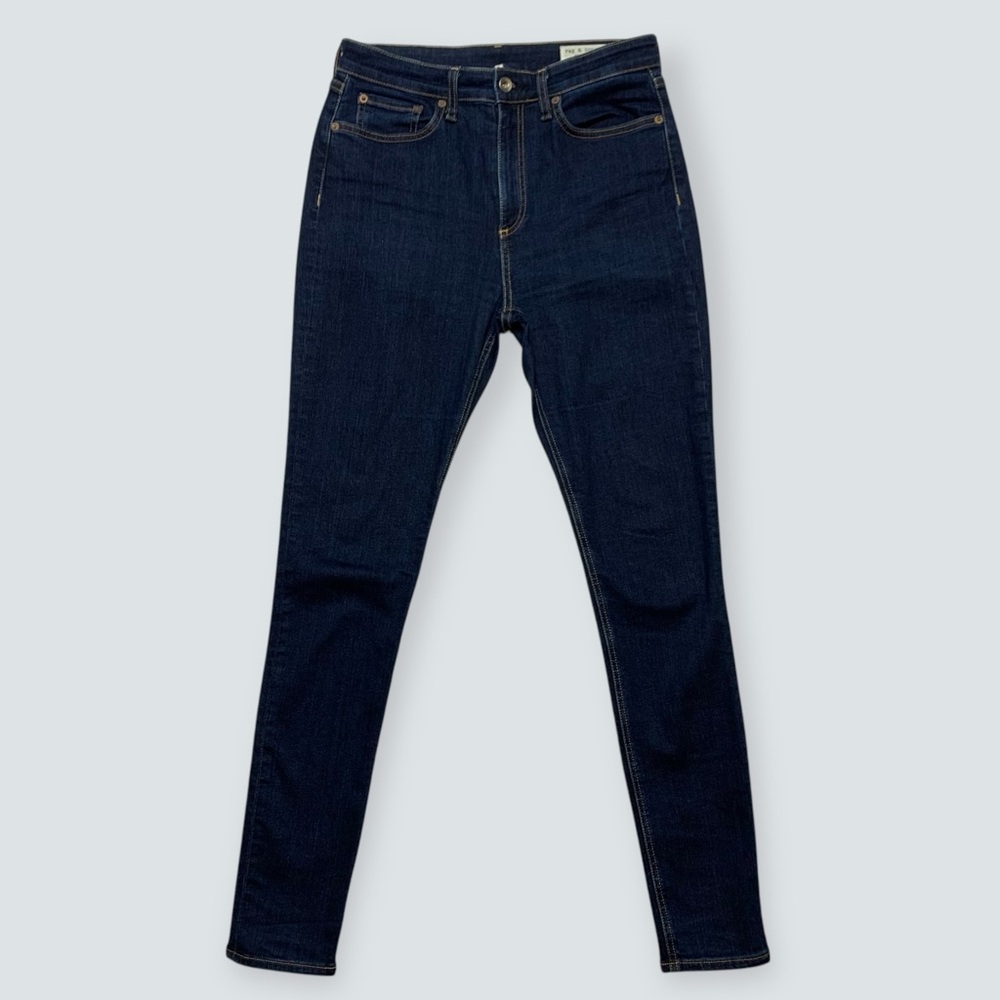 Rag & Bone NINA HIGH-RISE SKINNY Jeans Size 27 in MARINEBLU Wash USA in EUC